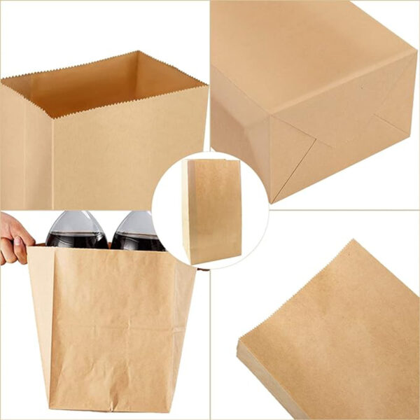 kraft paper grocery bag